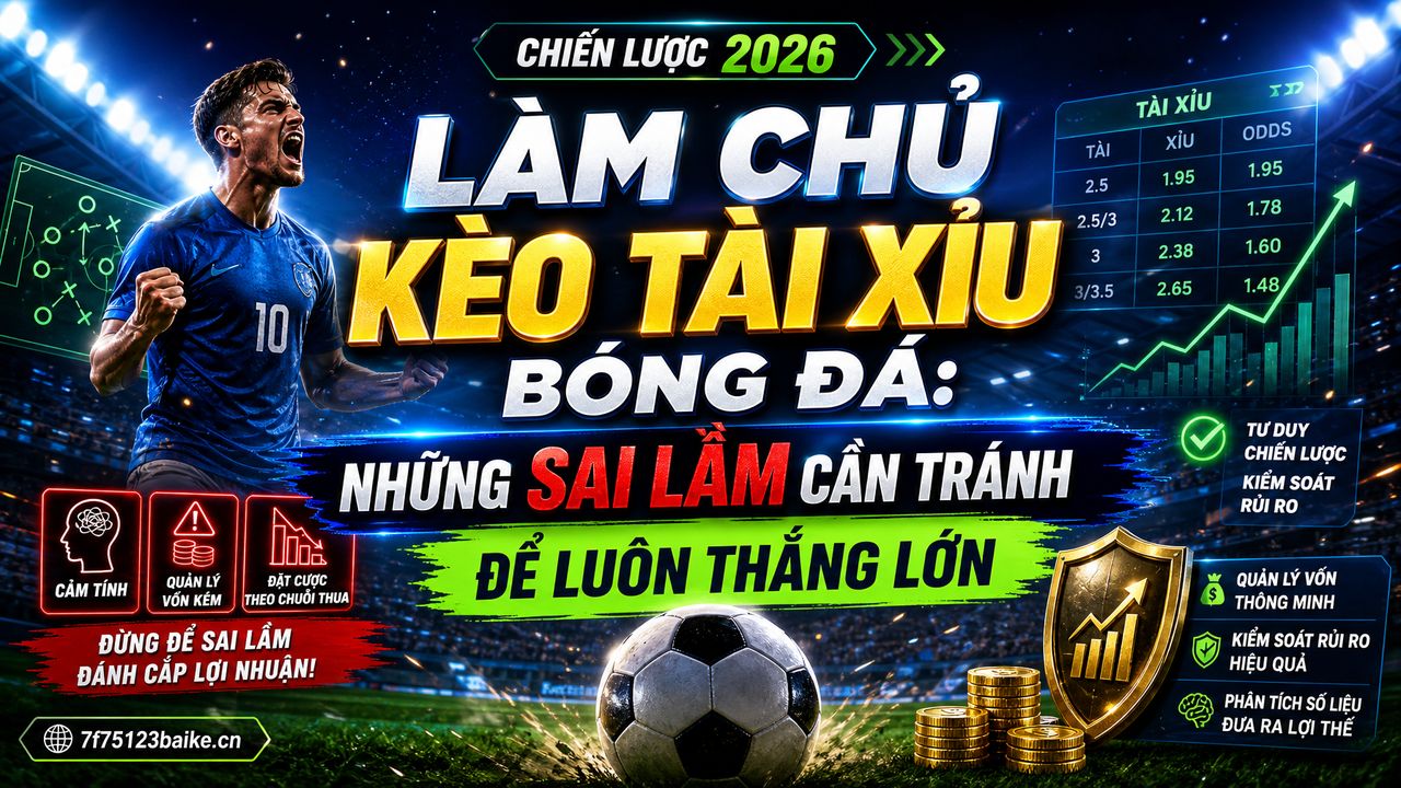 Làm chủ kèo tài xỉu bóng đá: Những sai lầm cần tránh để luôn thắng lớn