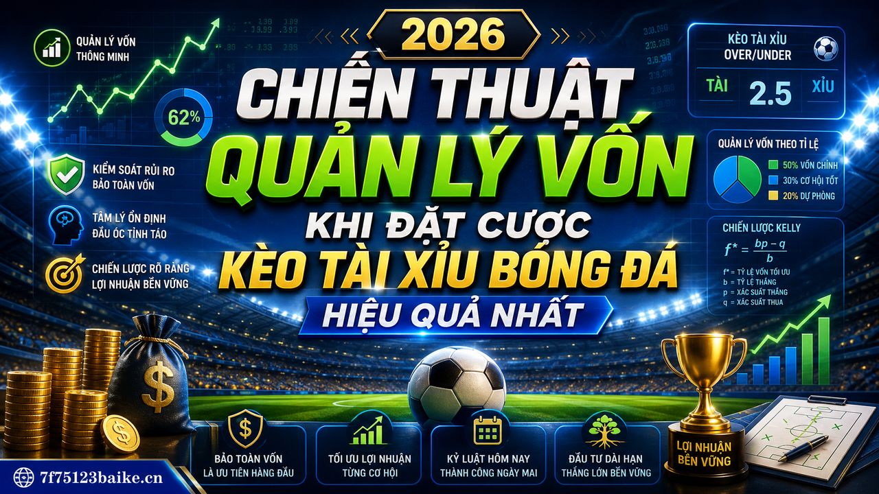 Chiến thuật quản lý vốn khi đặt cược kèo tài xỉu bóng đá hiệu quả nhất